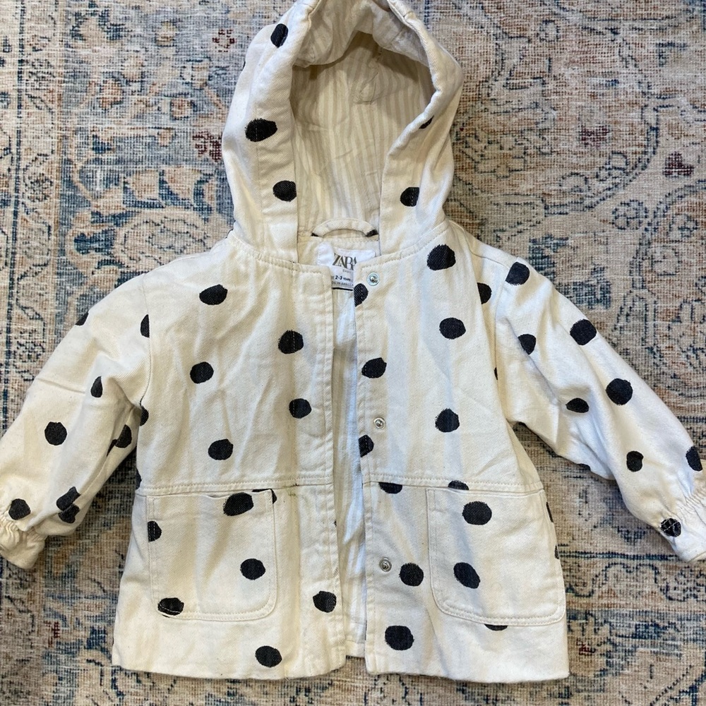 Girls Zara snap close jacket